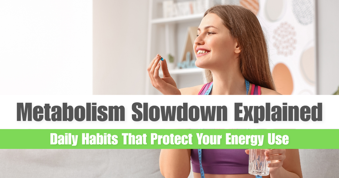 metabolism slowdown infographic daily habits intake absorption metabolism accumulation