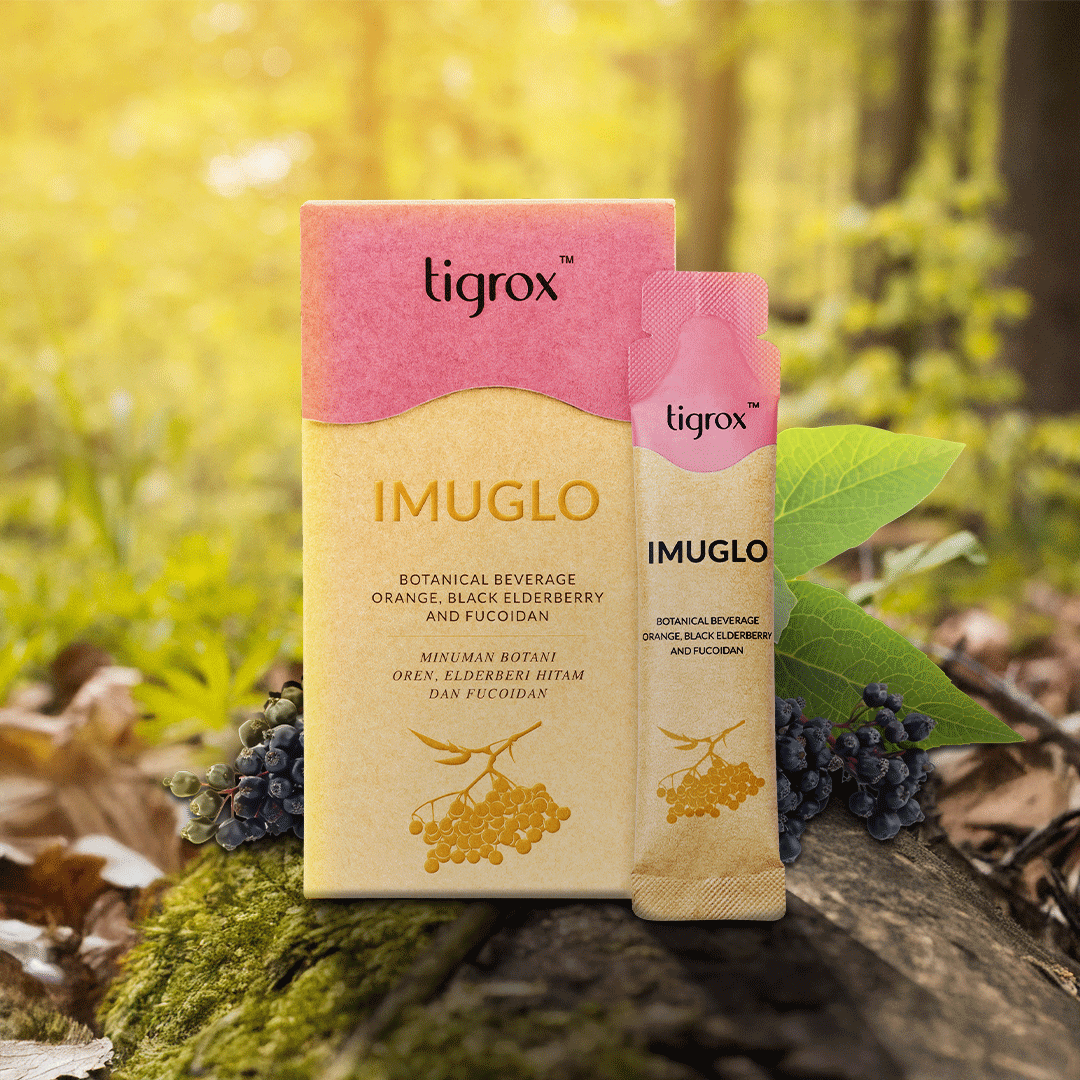 Wellous IMUGLO immune support supplement with elderberry and fucoidan