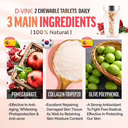 D-VINE collagen tripeptide chewable by Wellous