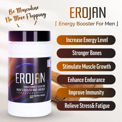 Erojan men vitality supplement by Wellous