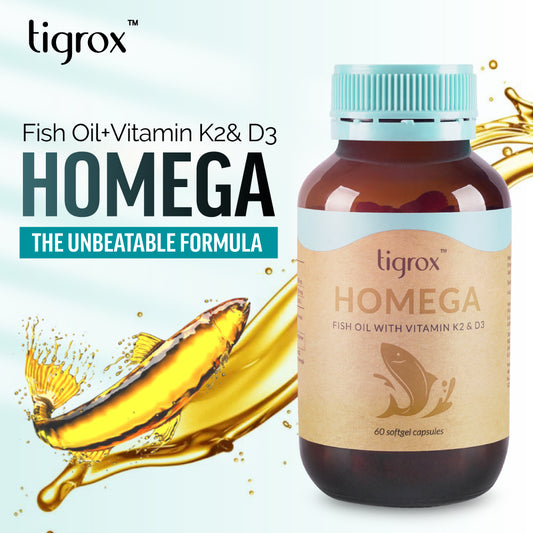 Tigrox Homega Omega-3 fish oil supplement by Wellous