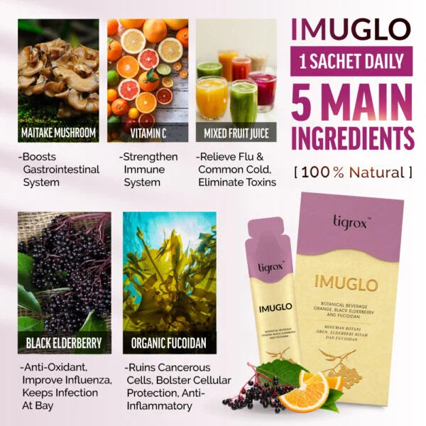Tigrox Imuglo immune support drink by Wellous