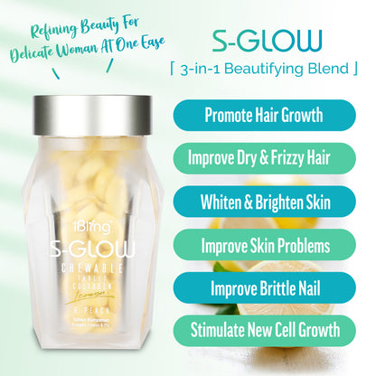 S-GLOW for hair strength and skin radiance by Wellous