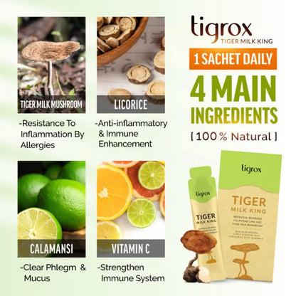 Wellous Tigrox Tiger Milk King – Tiger Milk Mushroom Lung & Immune Health Supplement