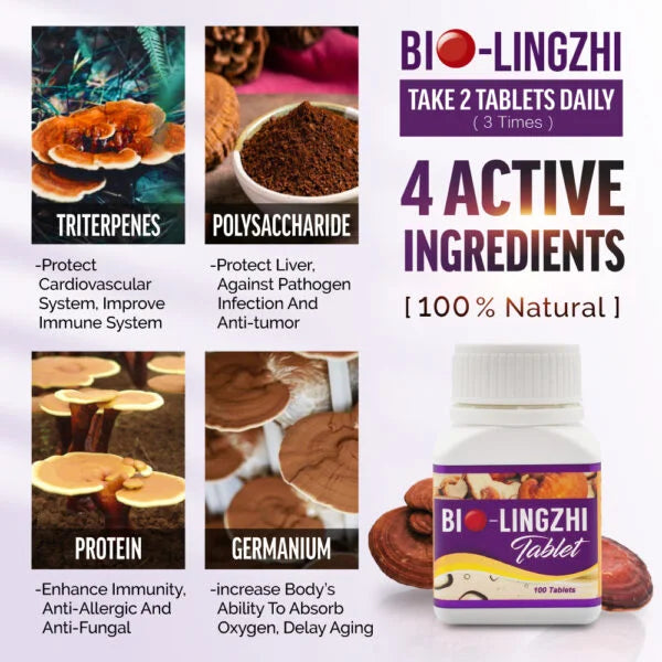 Bio-Lingzhi immune support supplement by Wellous
